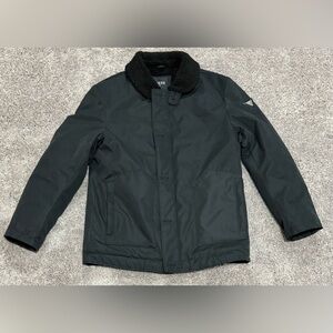 GUESS Mens Shia Military Winter Jacket Sherpa Collar‎ Black